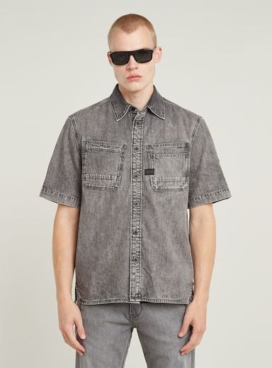 Slanted Double Pocket Regular Shirt